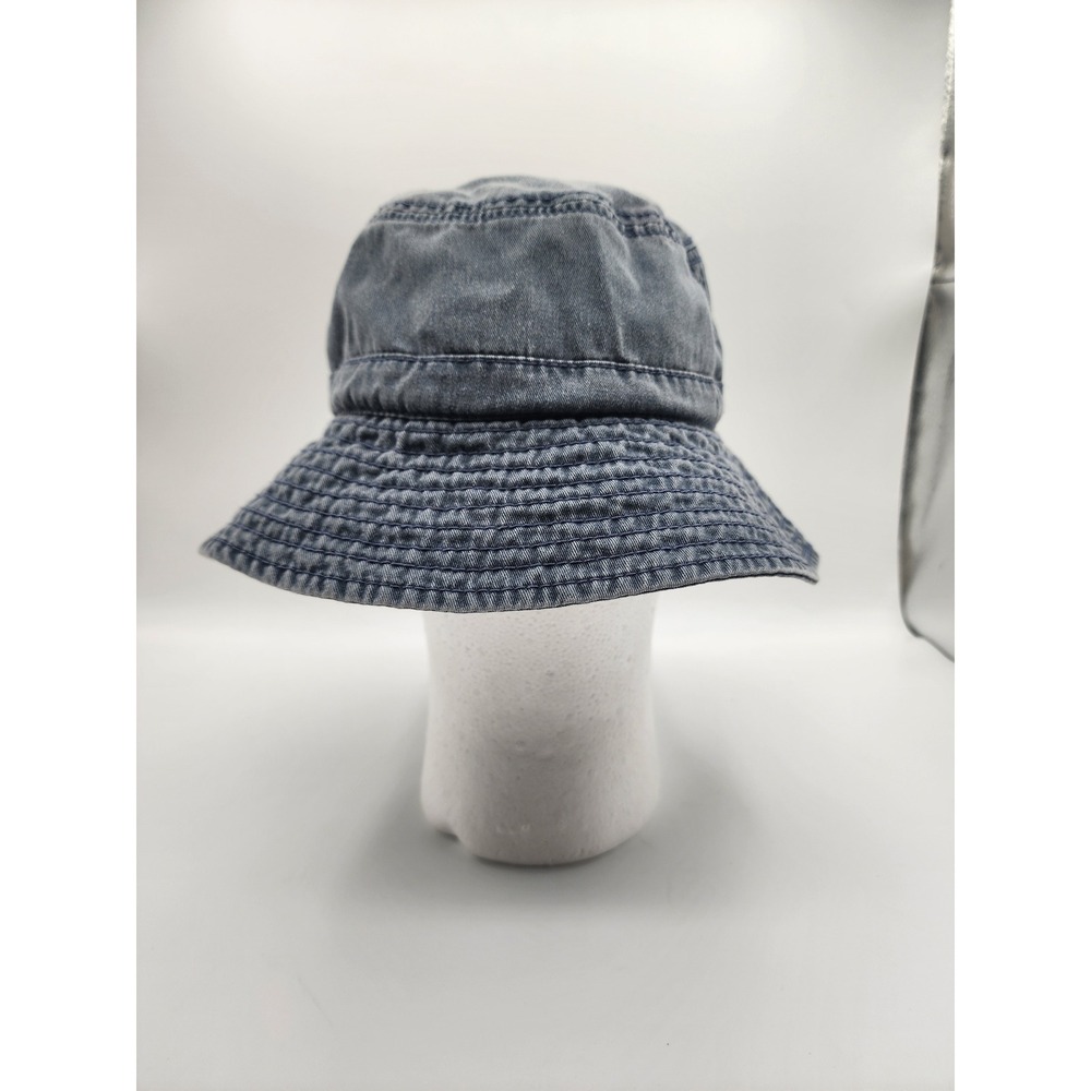 Vintage USA Flag Denim Bucket Hat Blue One Size - Picture 3 of 5